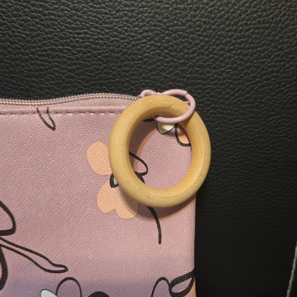 Ipsy Pink Floral Cosmetic Bag